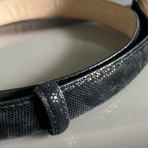 Judith Jack Men's Black Leather Belt - Picture 8 of 11